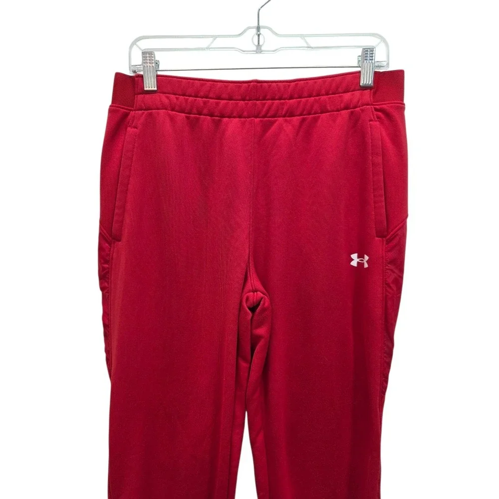 Under Armour‎ Red Tapered Track Pants Men's Medium Techwear Gorpcore Inspired